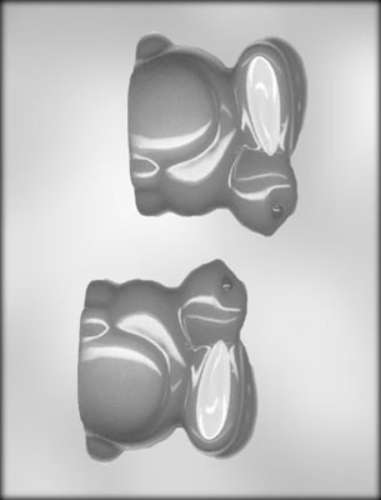 3D Sitting Chubby Easter Bunny Chocolate Mould - Click Image to Close